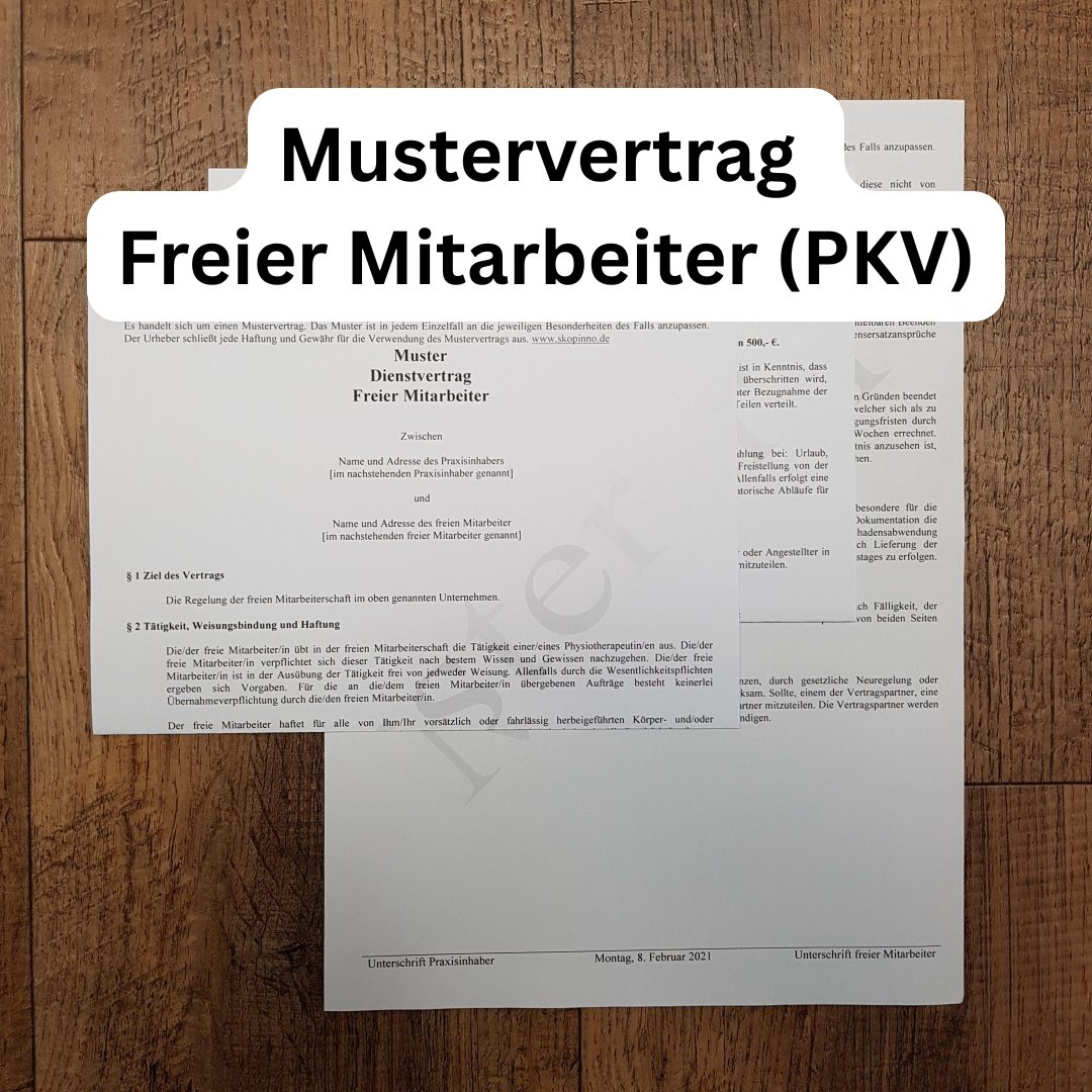 Mustervertrag "Freier Mitarbeiter (PKV)"