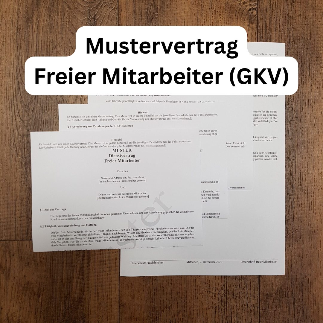 Mustervertrag "Freier Mitarbeiter (GKV)"