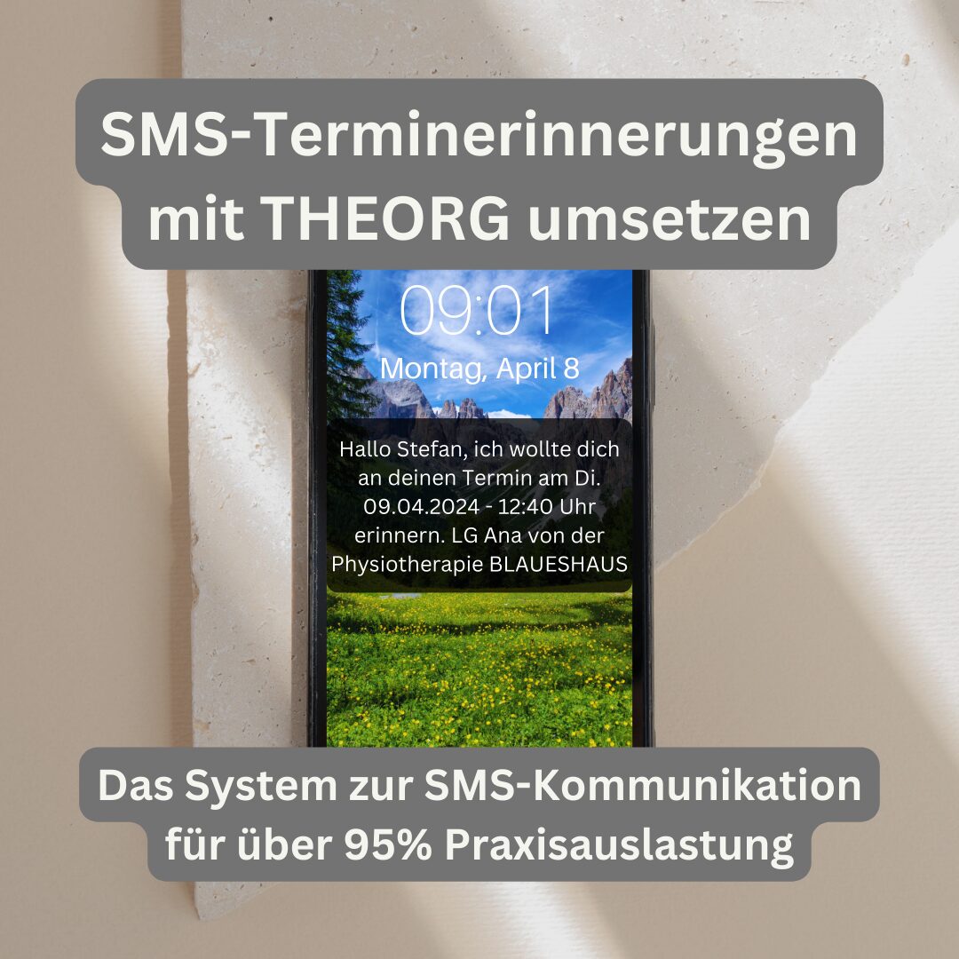 SMS-Terminerinnerungen mit THEORG umsetzen